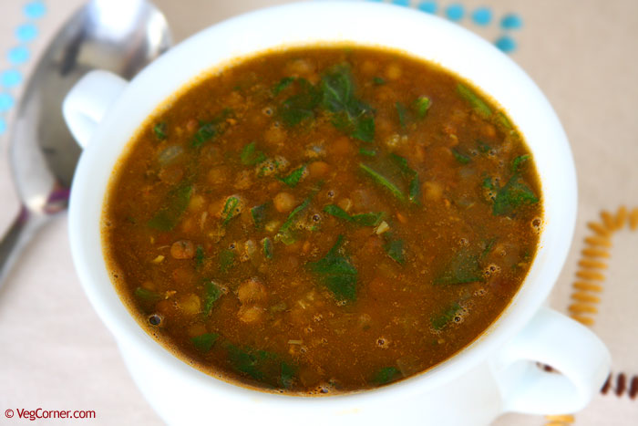 lentil spinach soup